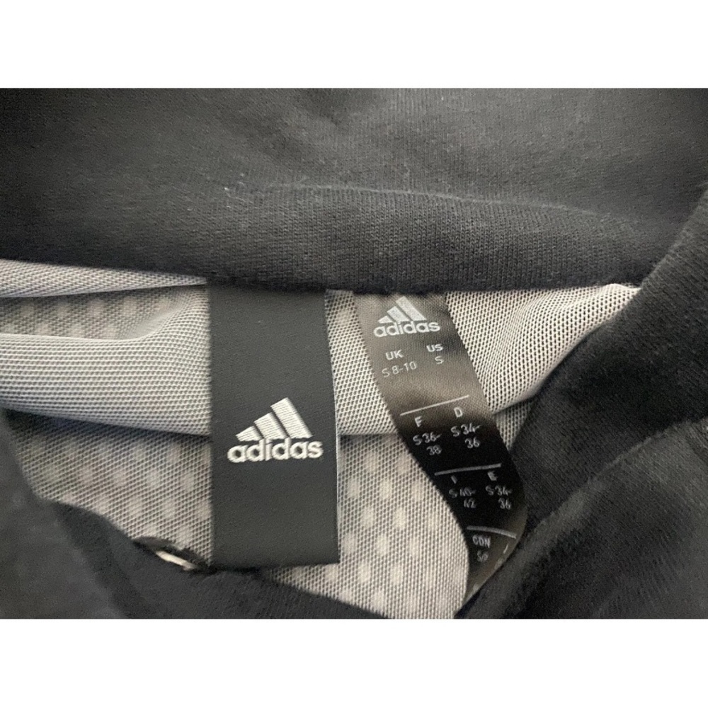 Adidas Assymetrical Full Zip Jacket Womens S Black Lined Mesh Back Sleeve U1 - Picture 4 of 5